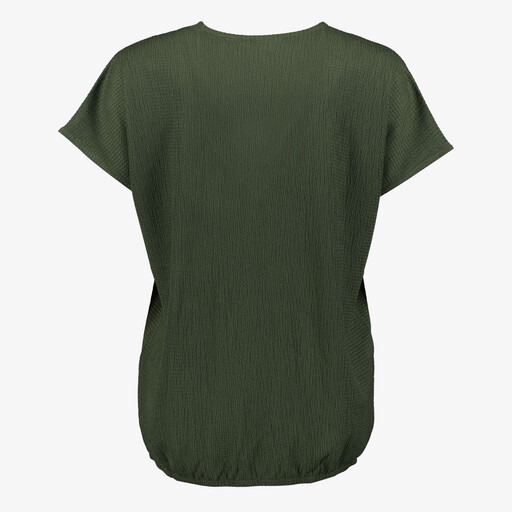 Dames top met vlindermouwen groen