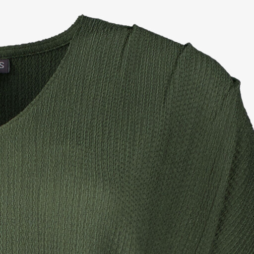 Dames top met vlindermouwen groen