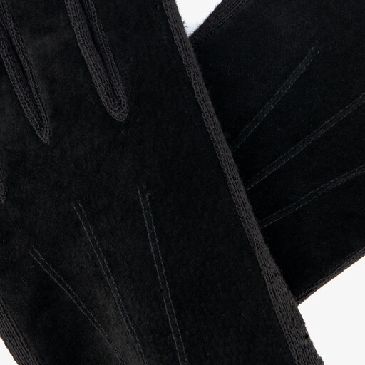 Heren handschoenen zwart leer