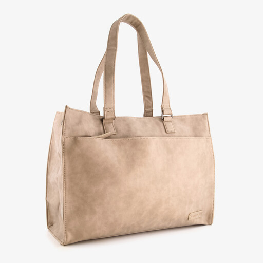 Dames schoudertas beige