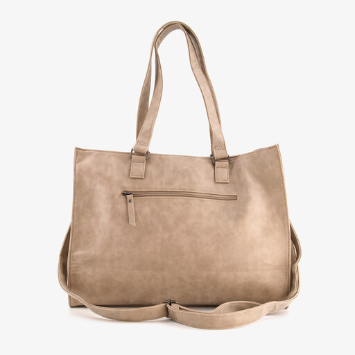 Dames schoudertas beige