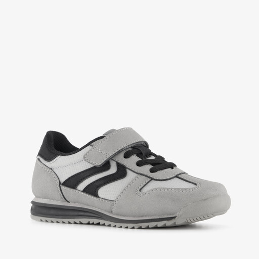 Jongens sneakers grijs zwart