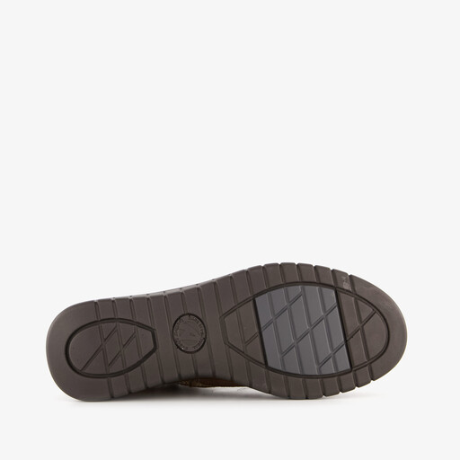 Suède dames veterboots bruin