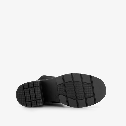 Hoge dames laarzen met blokhak zwart