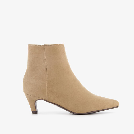 Dames enkellaarsjes beige