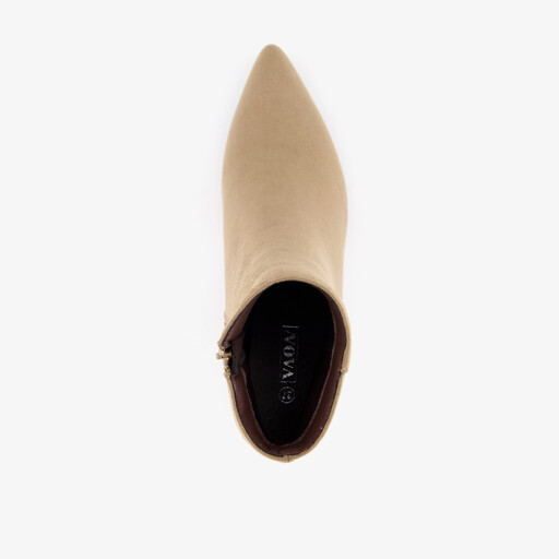 Dames enkellaarsjes beige