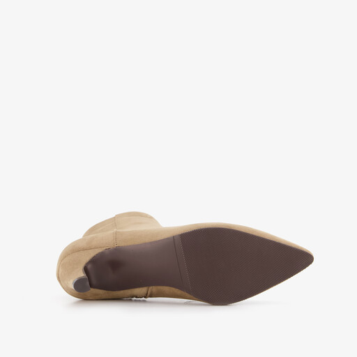 Dames enkellaarsjes beige