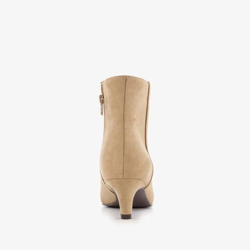 Dames enkellaarsjes beige