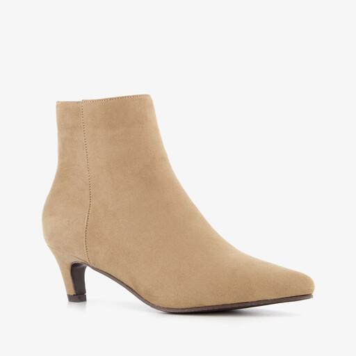 Dames enkellaarsjes beige