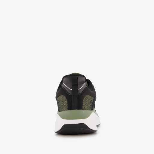 Heren hardloopschoenen zwart groen