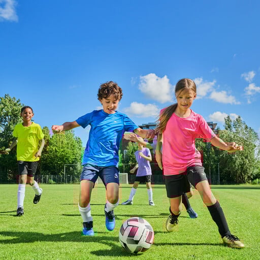 FG kinder voetbalschoenen zwart blauw