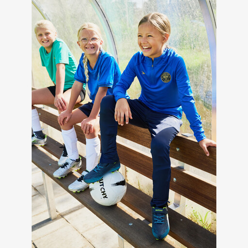 Vision FG kinder voetbalschoenen blauw geel