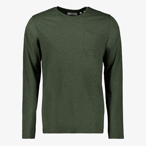 Heren T-shirt met lange mouwen groen