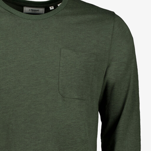Heren T-shirt met lange mouwen groen