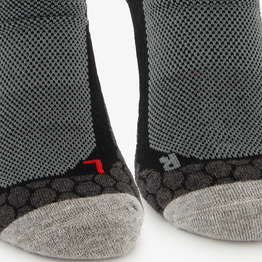 Angro 2-pack heren dames wandelsokken zwart