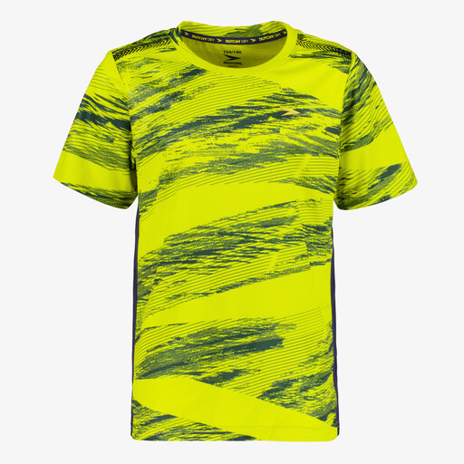 Dry kinder voetbal T-shirt geel zwart