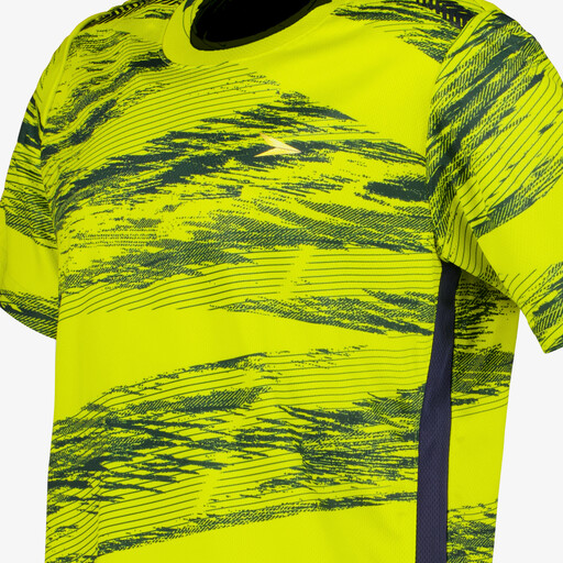 Dry kinder voetbal T-shirt geel zwart