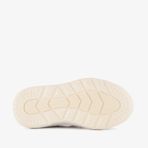 Meisjes sneakers met panterprint details beige