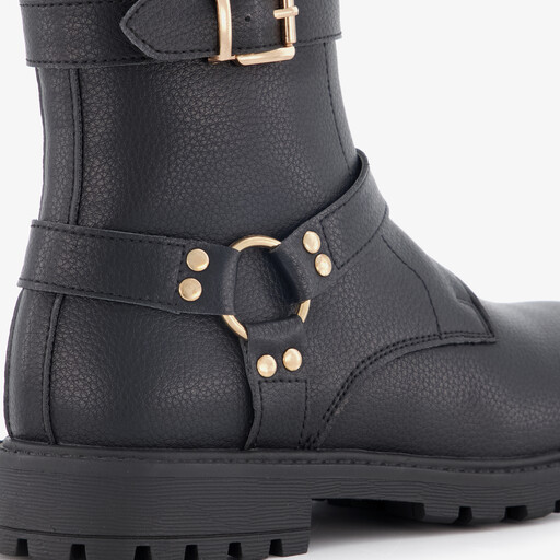 Meisjes biker boots zwart