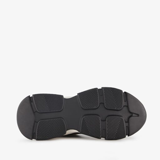 Dames dad sneakers zwart beige