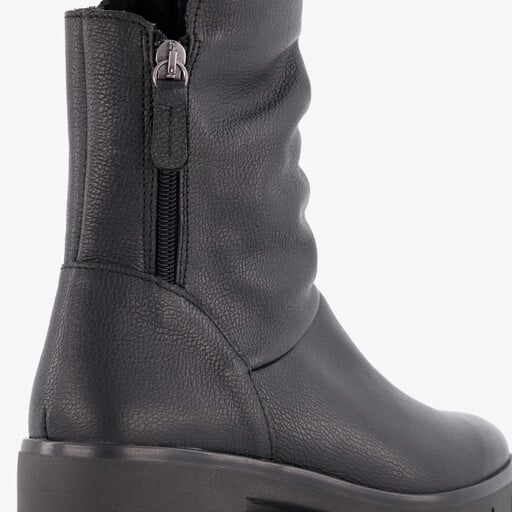 Leren dames boots zwart