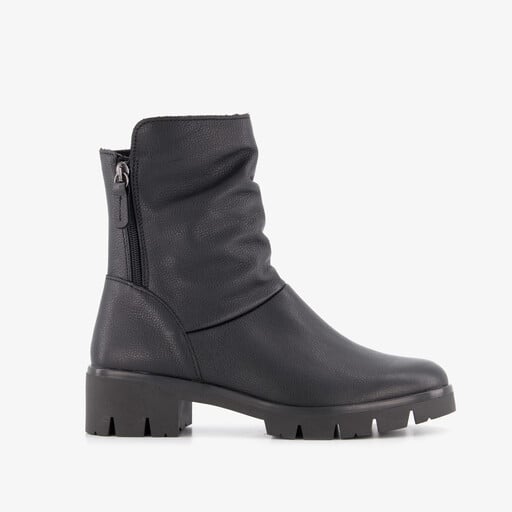 Leren dames boots zwart