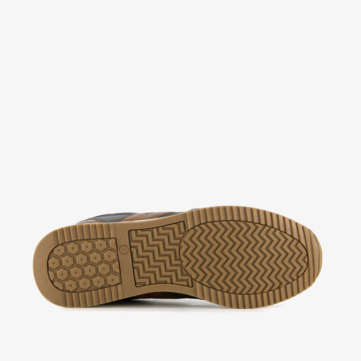 Heren sneakers blauw cognac