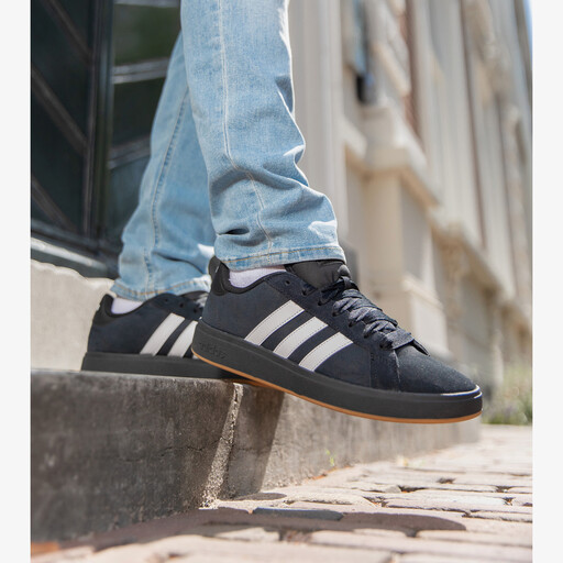 Grand Court Base 00s heren sneaker zwart