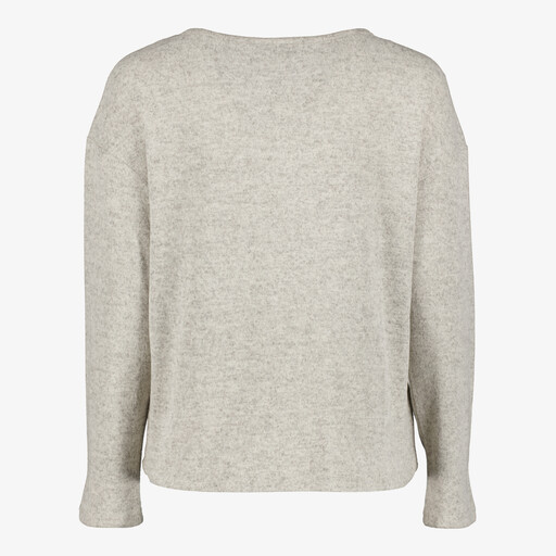 Dames trui met strass steentjes grijs