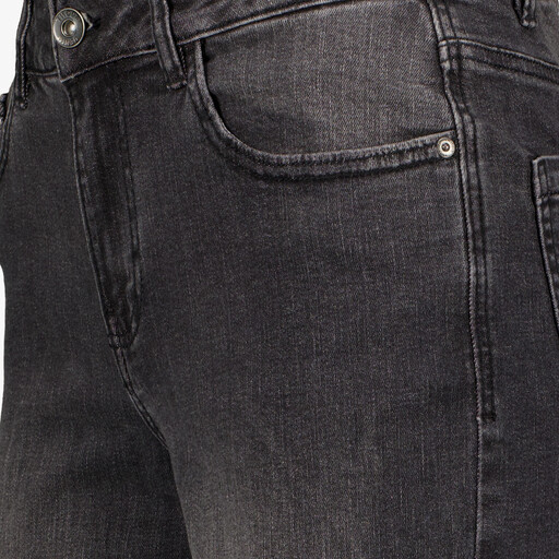 Dames cargo jeans donkergrijs