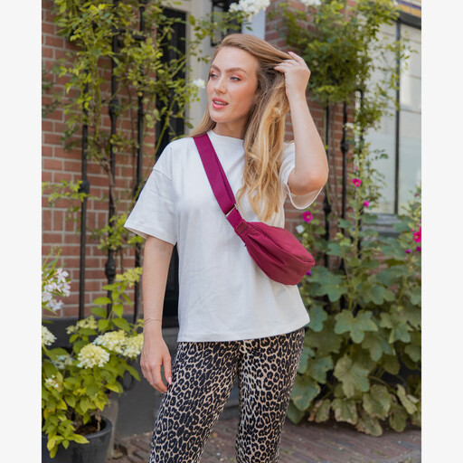 Dames tas bordeauxrode