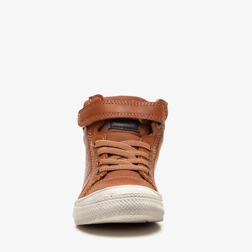 Hoge jongens sneakers cognac