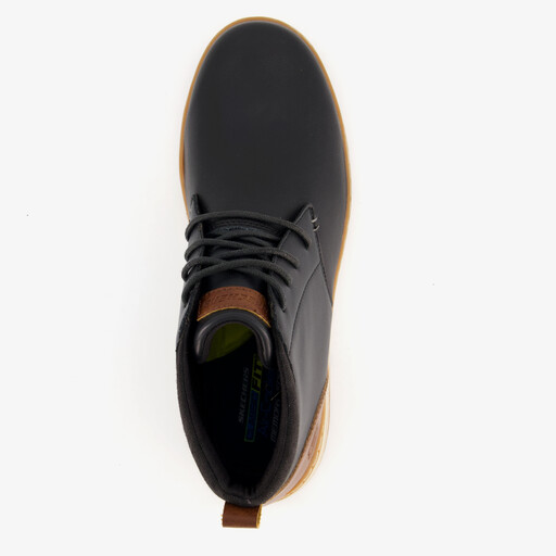 Evenstone hoge leren heren sneakers zwart