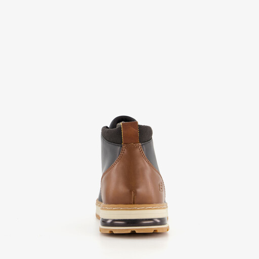 Evenstone hoge leren heren sneakers zwart