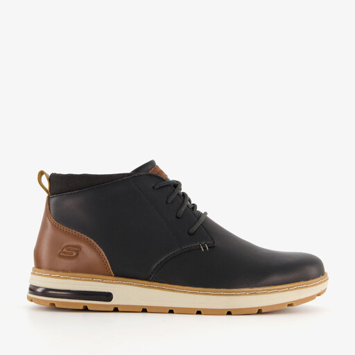 Evenstone hoge leren heren sneakers zwart