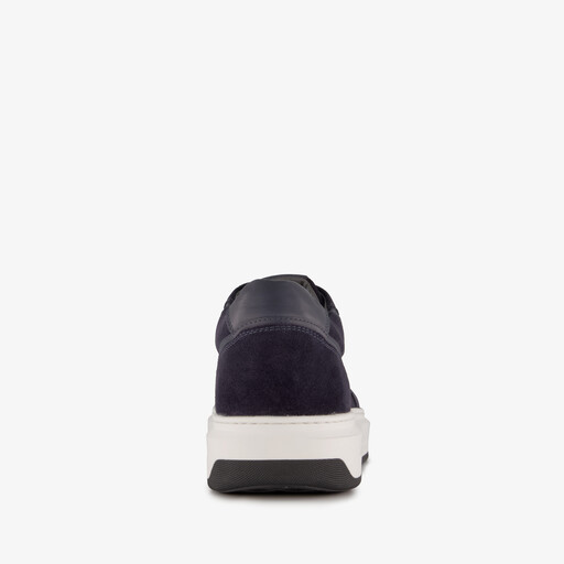 Suède heren sneakers blauw