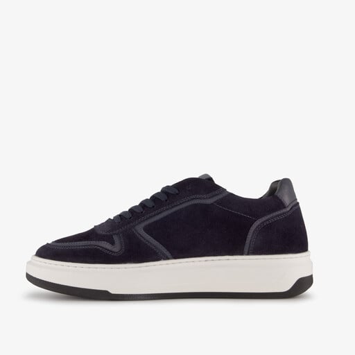 Suède heren sneakers blauw