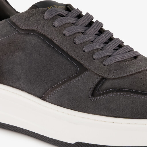 Suède heren sneakers grijs