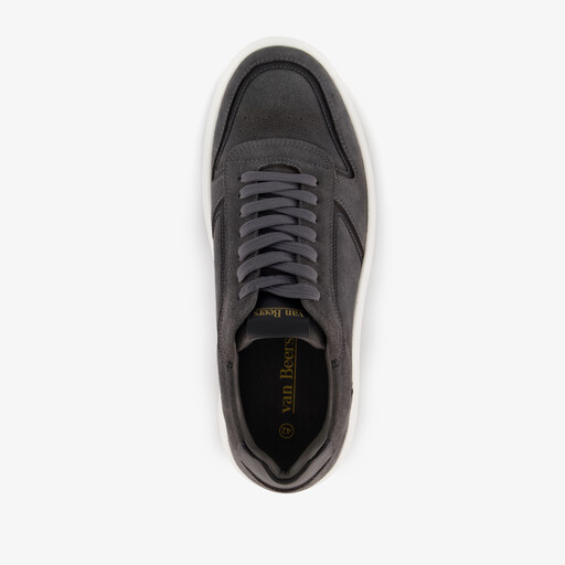 Suède heren sneakers grijs