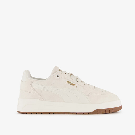 Shuffle Downtown suede heren sneakers wit