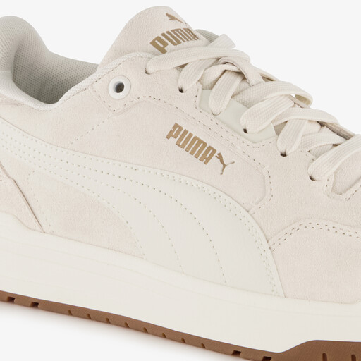 Shuffle Downtown suede heren sneakers wit