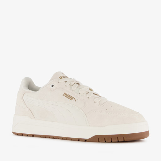 Shuffle Downtown suede heren sneakers wit
