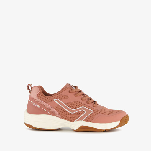 Meisjes zaalschoenen roze wit