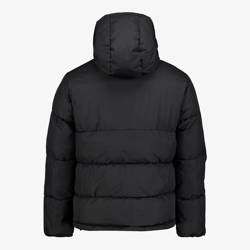 Gewatteerde heren jas zwart