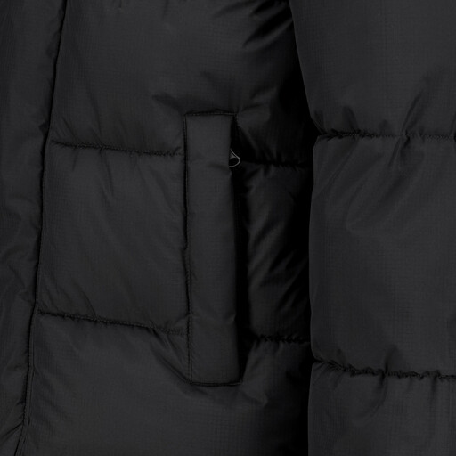 Gewatteerde heren jas zwart