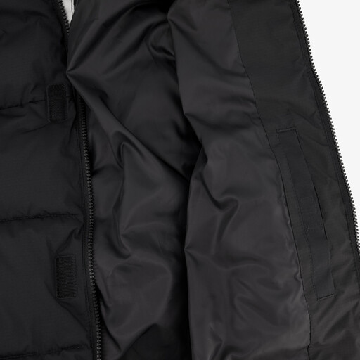 Gewatteerde heren jas zwart