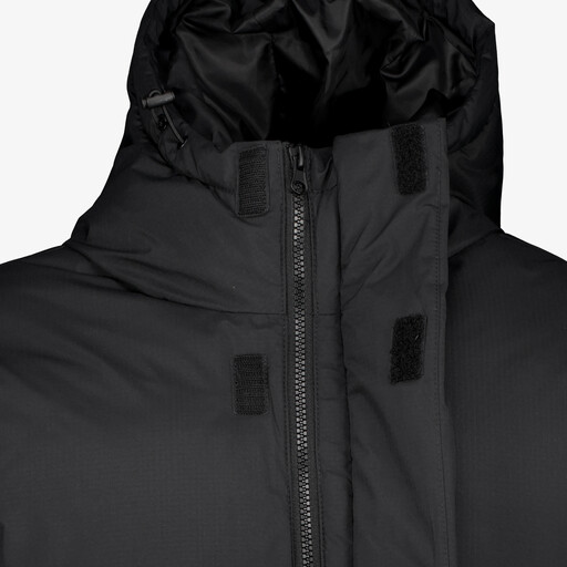 Gewatteerde heren jas zwart