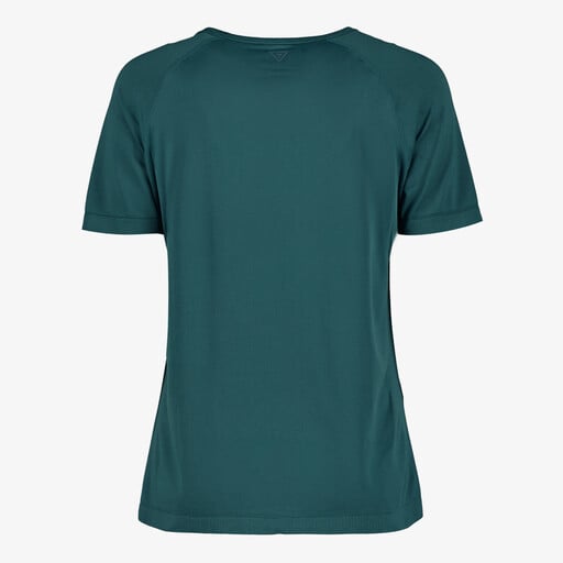Seamless dames sport T-shirt groen