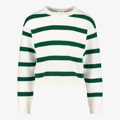 Name It Nilla meisjes trui met strepen wit groen