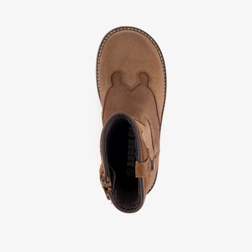 Leren meisjes western boots bruin